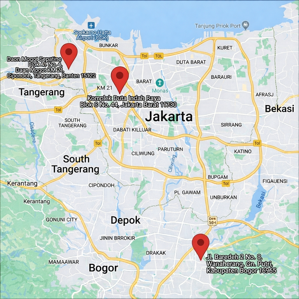 Lokasi Head Office SBA